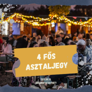 Elővételes 4 fős asztaljegy