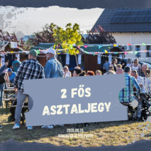Elővételes 2 fős asztaljegy